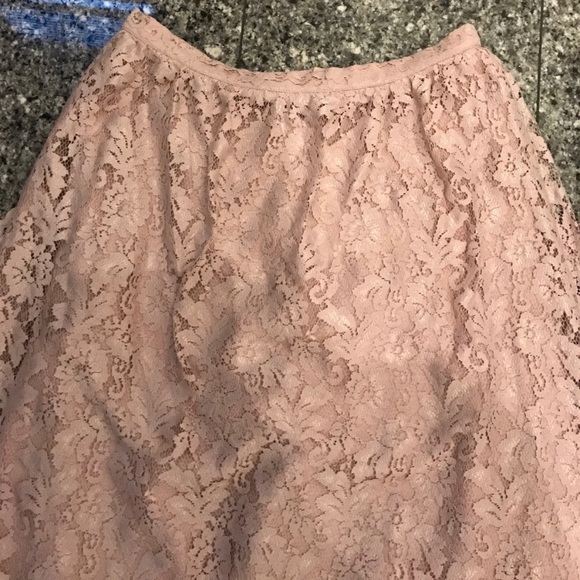 🆕NWT BHLDN Cambria Skirt - blush pink lace maxi - Picture 15 of 16
